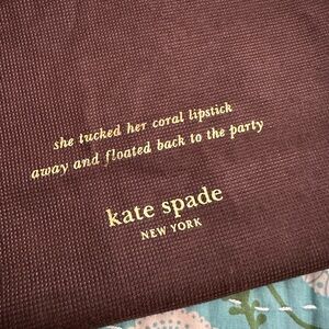 Kate Spade Brown Bag with Pink Cord